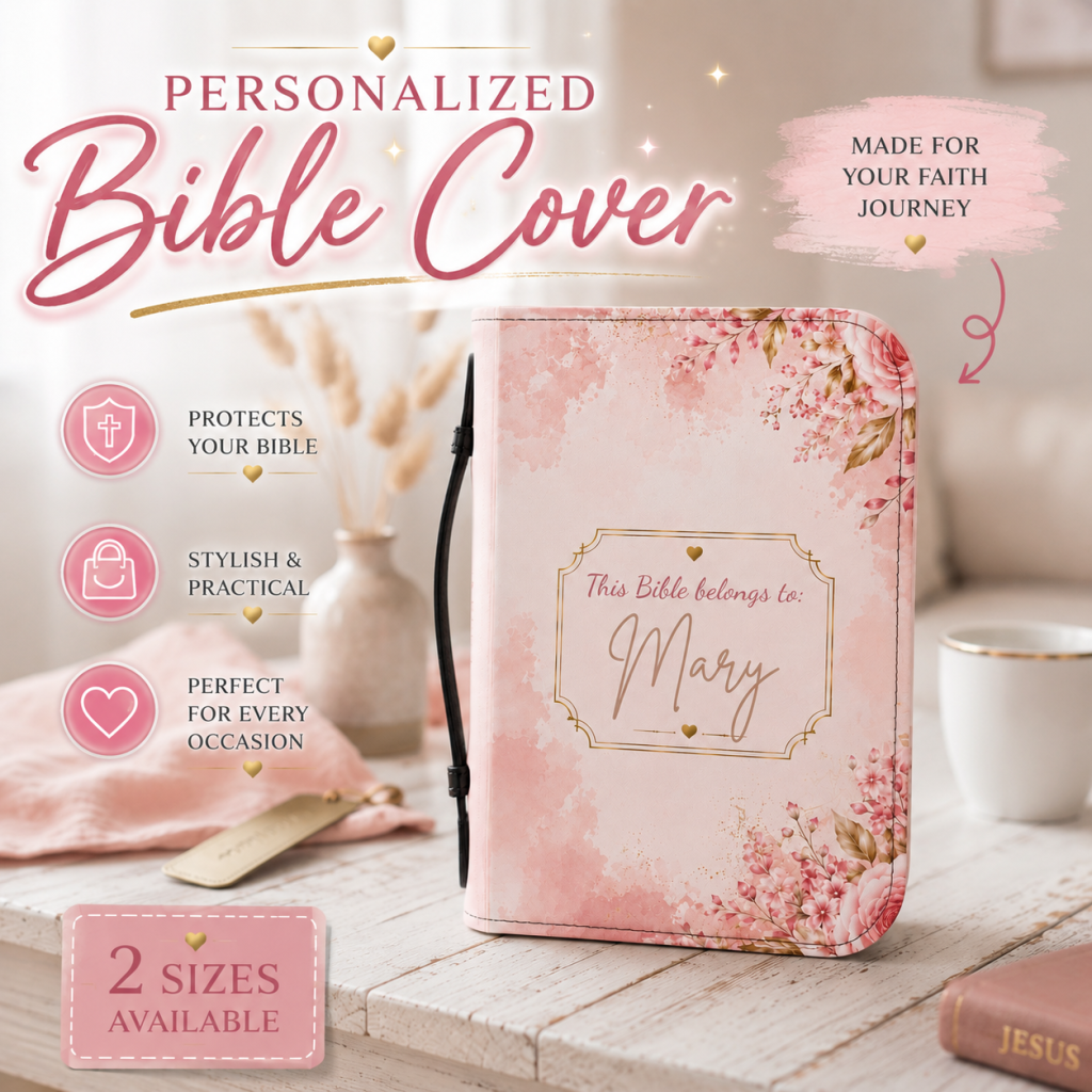 Personalized Bible cover with name