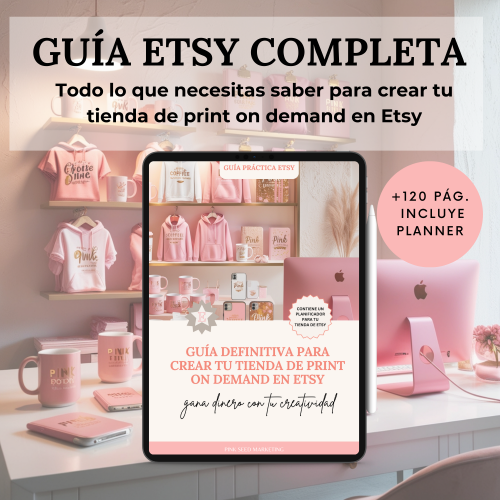 mockup guía definitiva tienda POD en Etsy